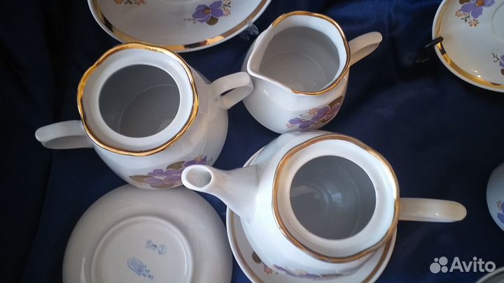 Чайный сервиз фиалки рига
