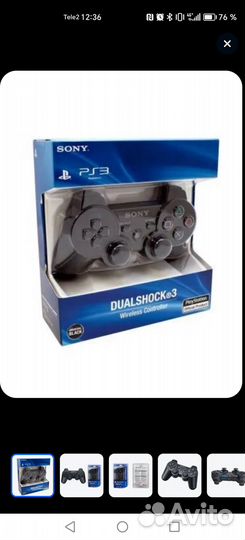Джойстик для ps3 и пк беспроводной оригинал новый