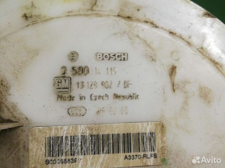 Бензонасос opel zafira b 2008