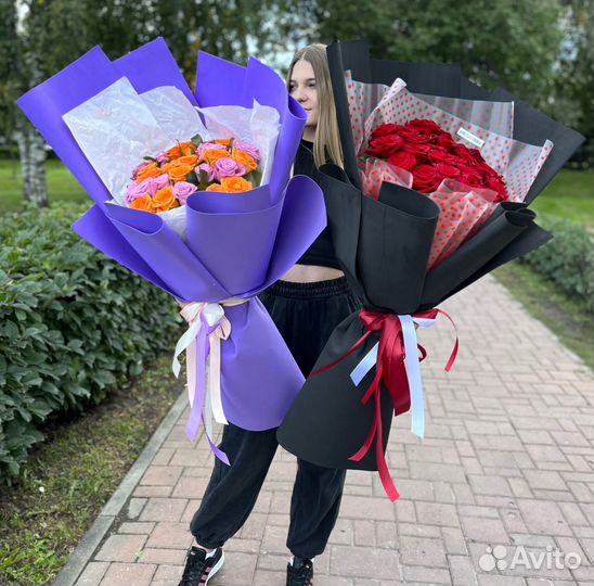 Букеты-Гиганты из Роз. XXL-Букеты. Доставка