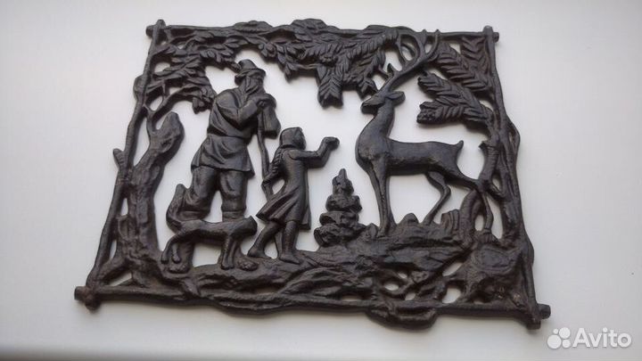 Плакетка Сереб-е Копытце Касли 1989 год. СССР