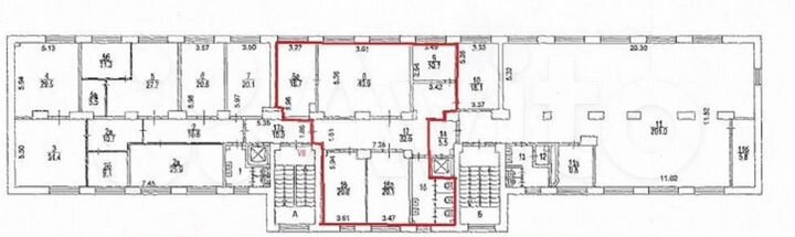 Аренда офиса 179.6 м2 м. Павелецкая в цао в