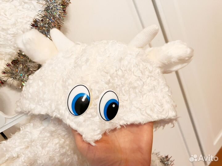 Новогодний костюм для девочки(козленок,овечка)