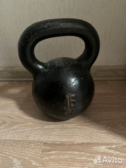 Гиря 16 кг СССР чугунная