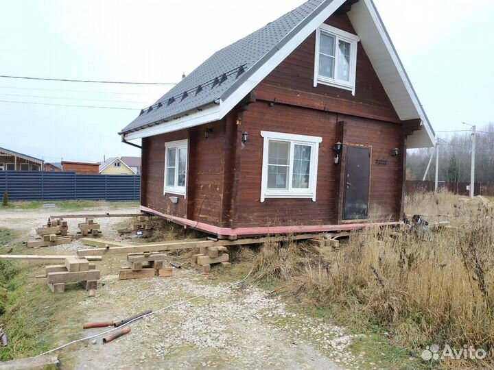 Подъём,перенос домов,замена венцов,монтаж свай