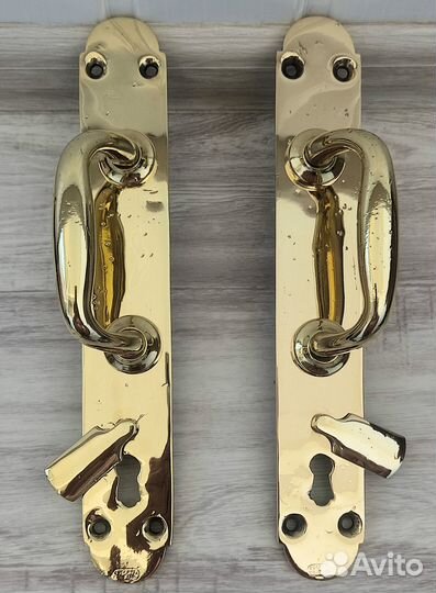 Ручки от входной двери СССР тула спартак латунные