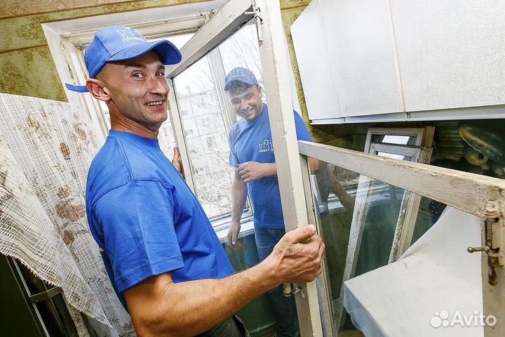 Установка окон балконов Остекление квартир домов