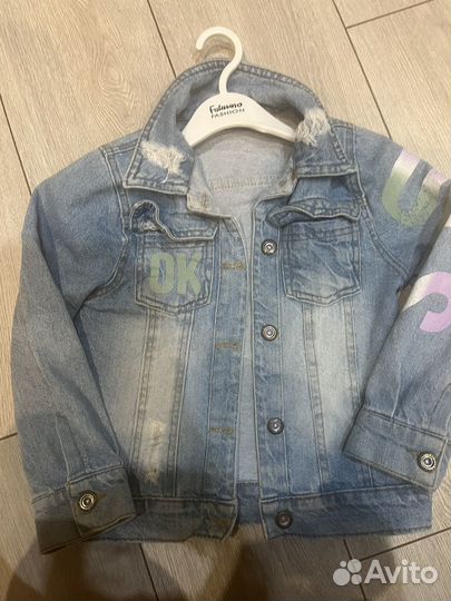 Джинсовая куртка для девочки 110-122