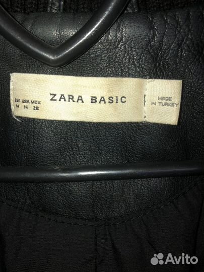 Кожаная куртка zara