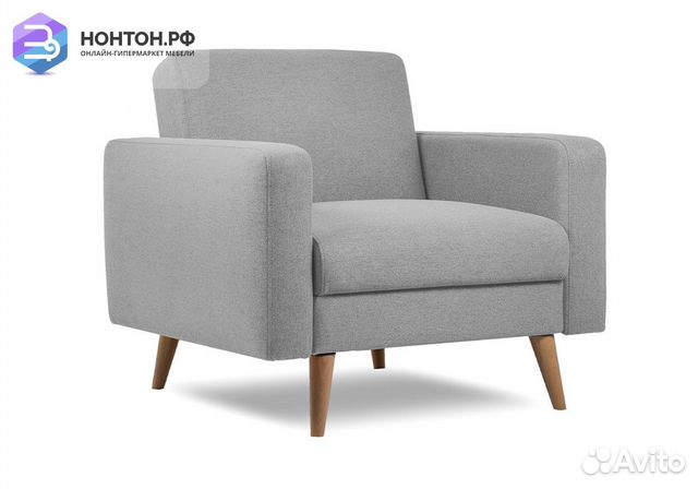 Кресло книжка Верден серое