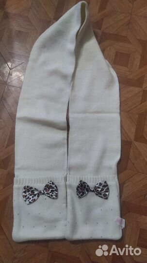 Шарф детский с карманами новый