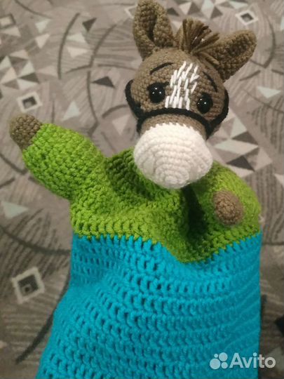 Лошадка, лягушка, кукольный театр, игрушка