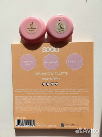 Soda тени, румяна, бронзер