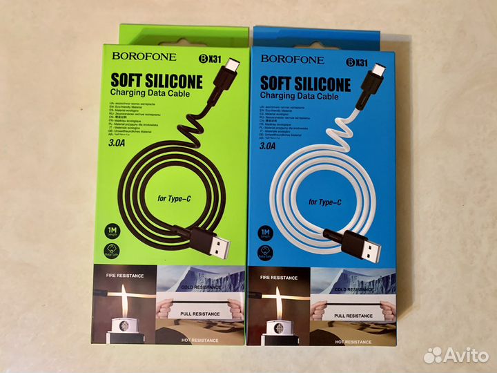 Кабель Type C - USB силиконовый