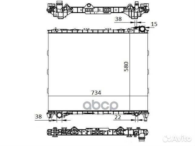 Радиатор Land Rover Discovery 16-20 / Range Rover
