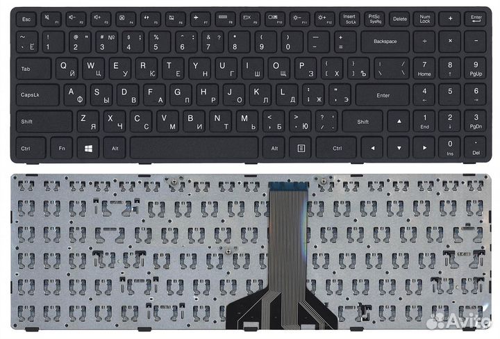 Клавиатура Lenovo Ideapad 300-15 100-15IBD черная