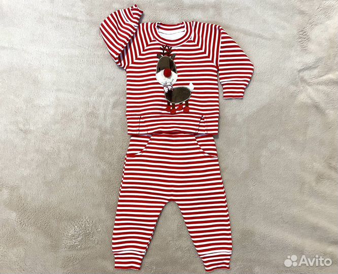 Детский костюм на флисе 74