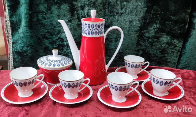 Кофейный сервиз гдр Freiberger porzellan
