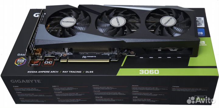 Видеокарта Gigabyte GeForce RTX 3060 gaming OC