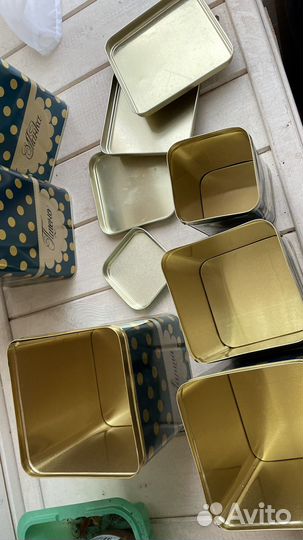 Жестяные банки СССР. Новые. Полный набор 12 шт