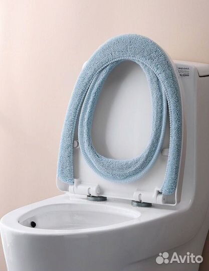Чехол на крышку и сиденье унитаза, утепленный