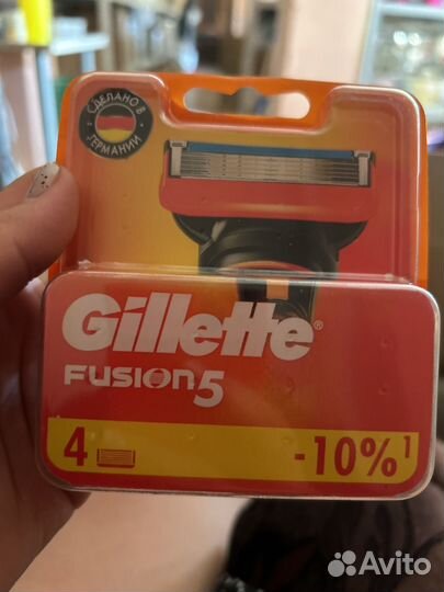 Gillette fusion 5 сменные лезвия 4 шт