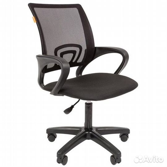 Кресло офисное Easy Chair 304 LT черное (сетка/тка