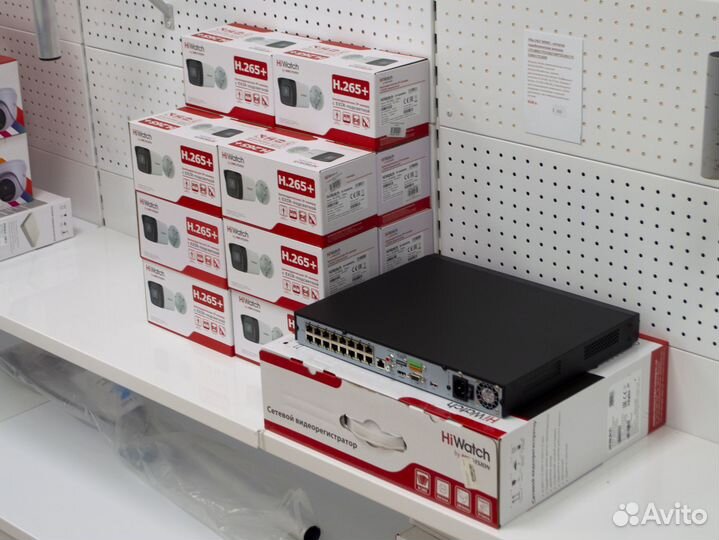 Наружные ip камеры HiWatch 4Mpx и регистратор