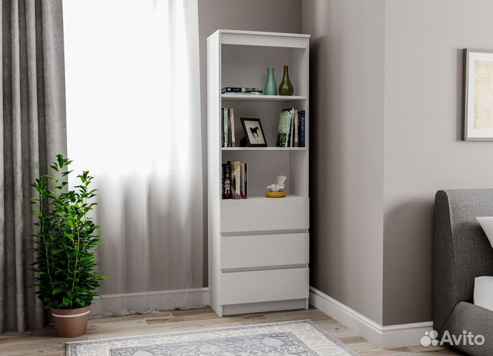 Стеллаж «Мори» мст 600.3 Белый