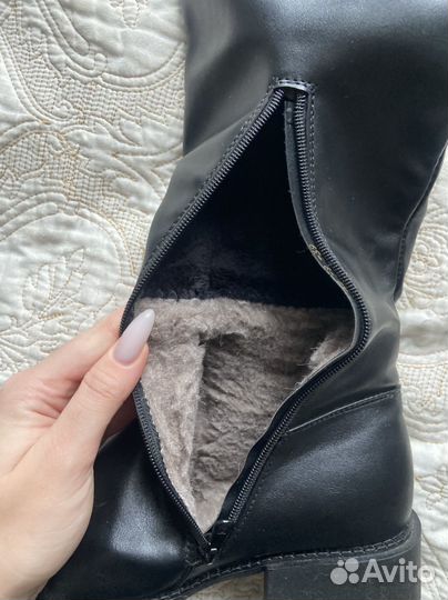Сапоги ботфорты зимние 39