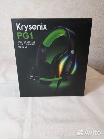 Игровые наушники с микрофоном с RGB подсветкой