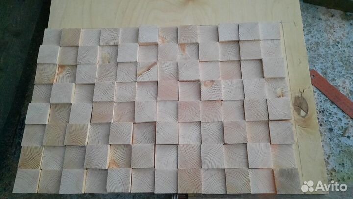 Панно из спилов дерева. Ручная работа