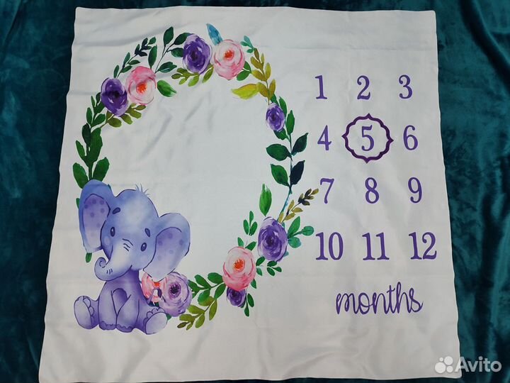 Плед для фотосессии с рамкой