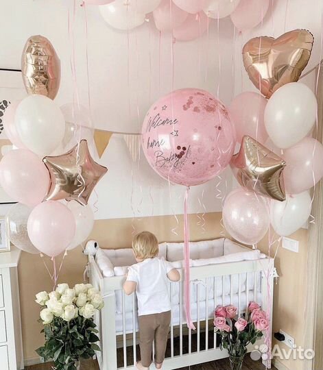 Воздушные шары гелиевые шары на выписку из роддома