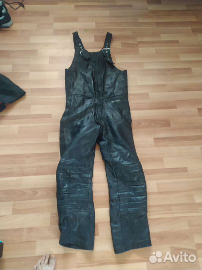 Мотоштаны,полукомбинезон кожа