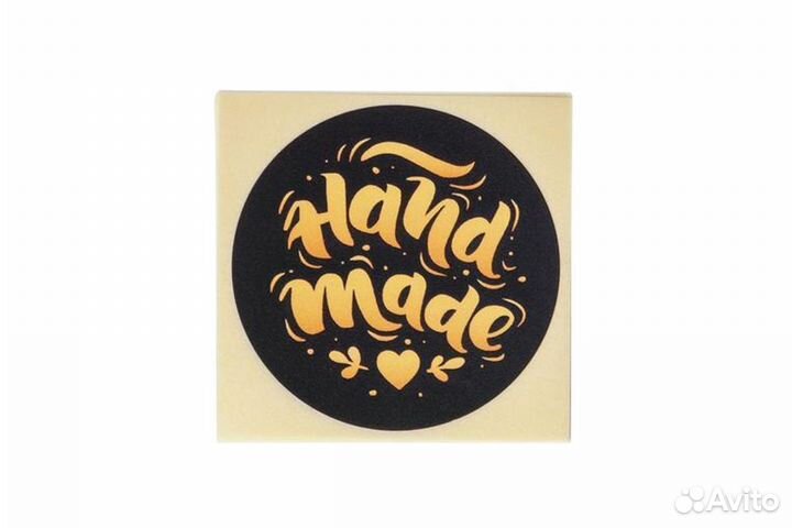 Наклейки «Ручная работа», «Хенд Мейд» и «Спасибо»