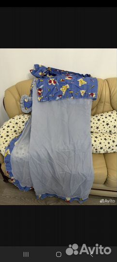 Бортики,балдахин,держатель,подушка,одеяло