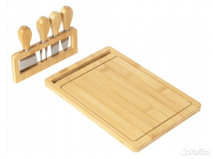 Набор для сыра из бамбука со съемной подставкой «C