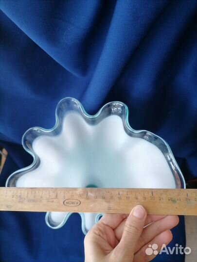 Ваза цветное стекло СССР