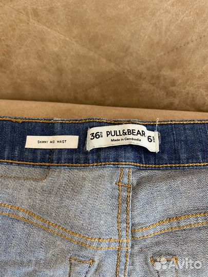 Джинсы скинни pull&bear eur 36 женские