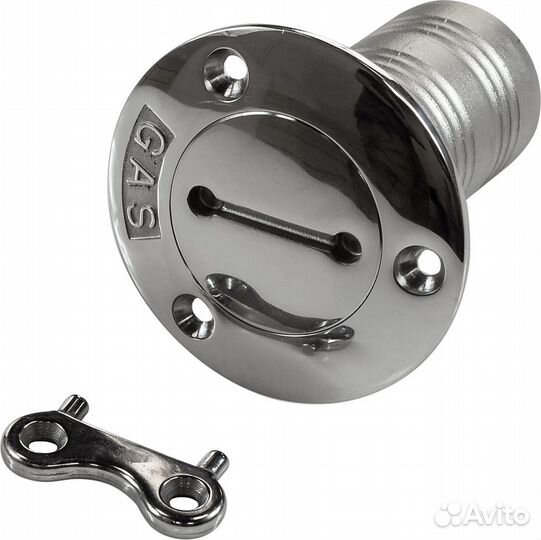 Горловина заливная для бензина 38 мм, нерж. сталь