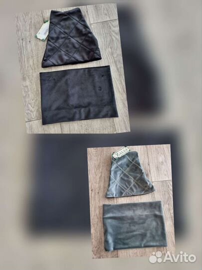 Шапка и снуд новые велюр 56-58