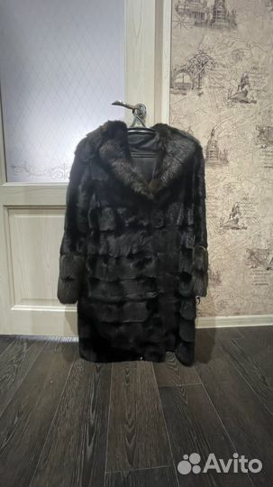 Шуба норковая трансформер 48 размер