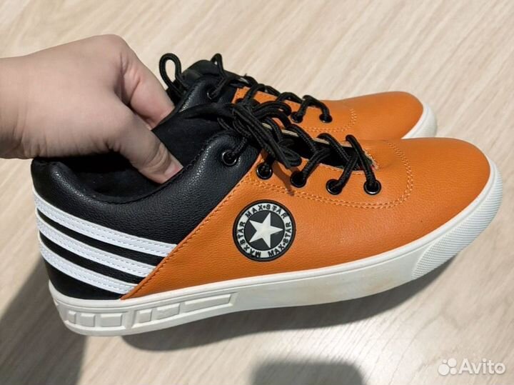 Мужские кожаные кеды 40-41 размер