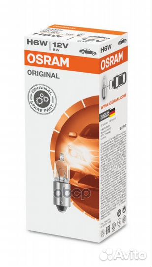 Лампа H6W/Osram/ 64132 Osram