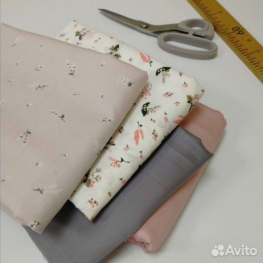 Ткань для шитья хлопок (сатин муслин фланель)