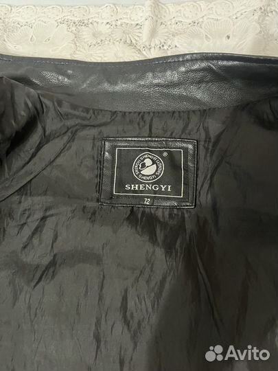 Кожаная куртка мужская 54 56