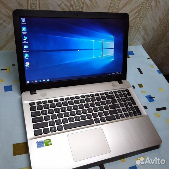 4-х ядерный ноутбук Asus X541NC