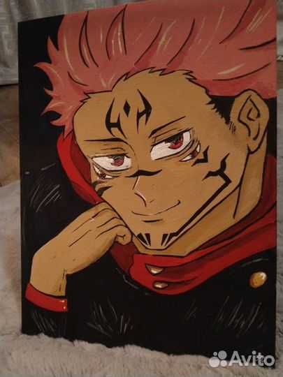 Картина на холсте аниме