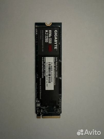 Gigabyte ssd m.2 256 gb